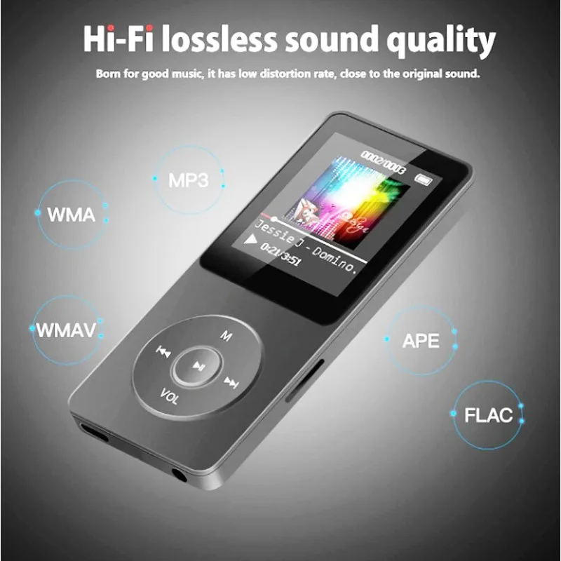 2024 Mp3 Music Player With Lcd Display Buit-in Speaker Portable Wireless Bt Audio Receiver Music Playing Sports Mp4