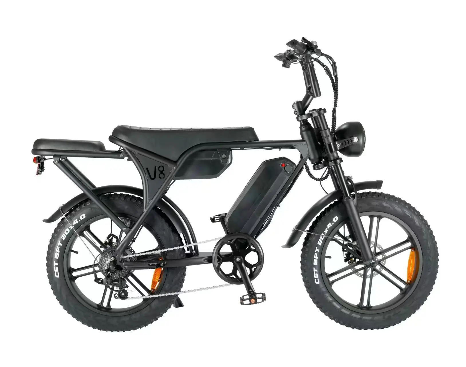 20 inch Electric Bicycles V8 Fatbike 30Ah Electric Fat Tyre Ebike 750W 48V Electric Bike 45KM/H 50KM/H E-bikes