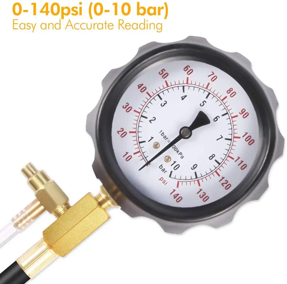 TU-114 Fuel Injection Pump Pressure Gauge Tester Kit Automotive Diesel Fuel Injector Pressure Tester