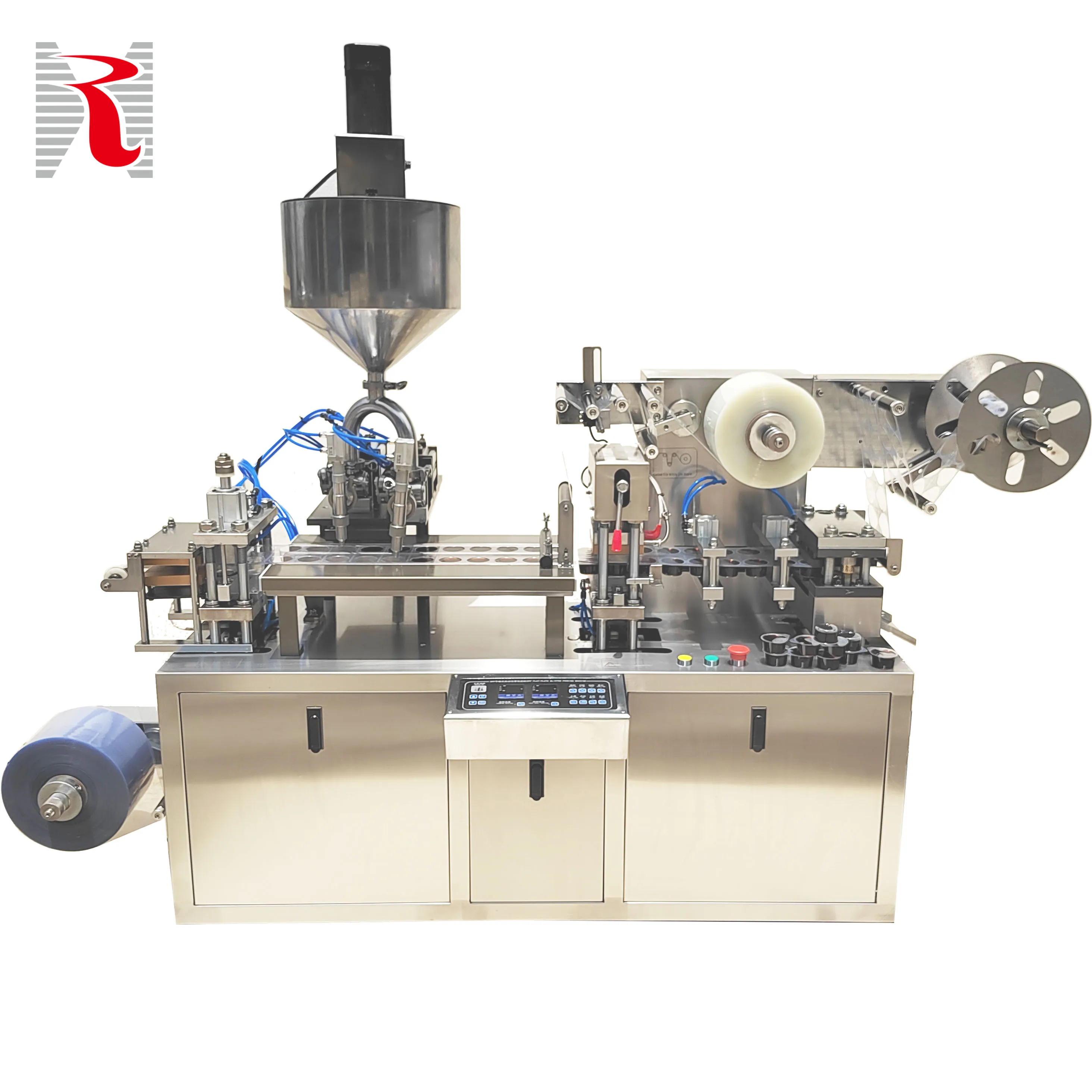 DPP 88 Small Alu PVC Automatic Honey Jam Peanut Butter Liquid Blister Packing Machine