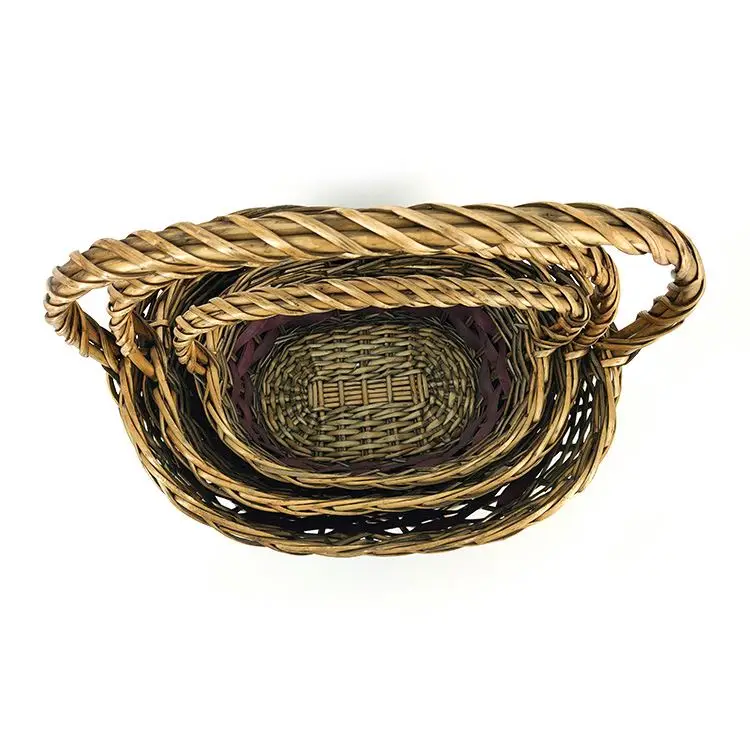 
New High Quality Picnic Hamper Basket Gift Wicker With Handles 