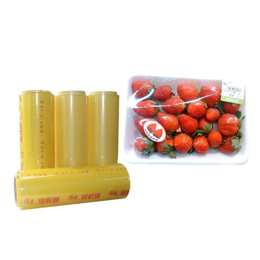 Factory Wholesale Food Grade PVC Cling  Film Wrap for Fruit