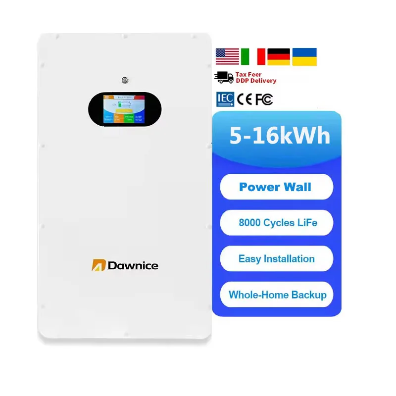 16 кВтч настенная литиевая батарея IP54 Power Wall премиум качества Dawnice 314ah 5kW 10kW 15kW 20kWh домашняя система хранения энергии
