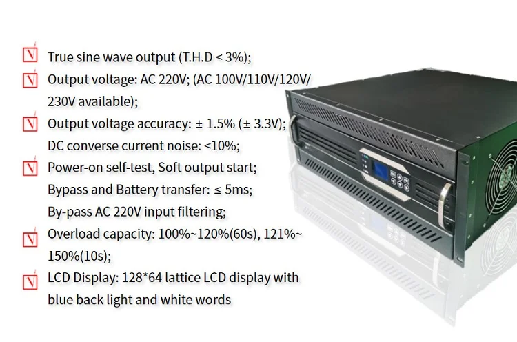 Telecomm inverter AC 220v dc48V power jack inverter pure sine wave 10kw inverter power