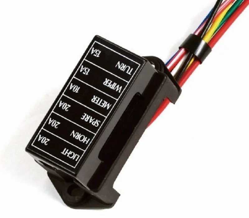 
hot sale 6 WAY IN LINE FUSE BOX FOR BLADE AUTO FUSES AUTOMOTIVE FUSE BOX 