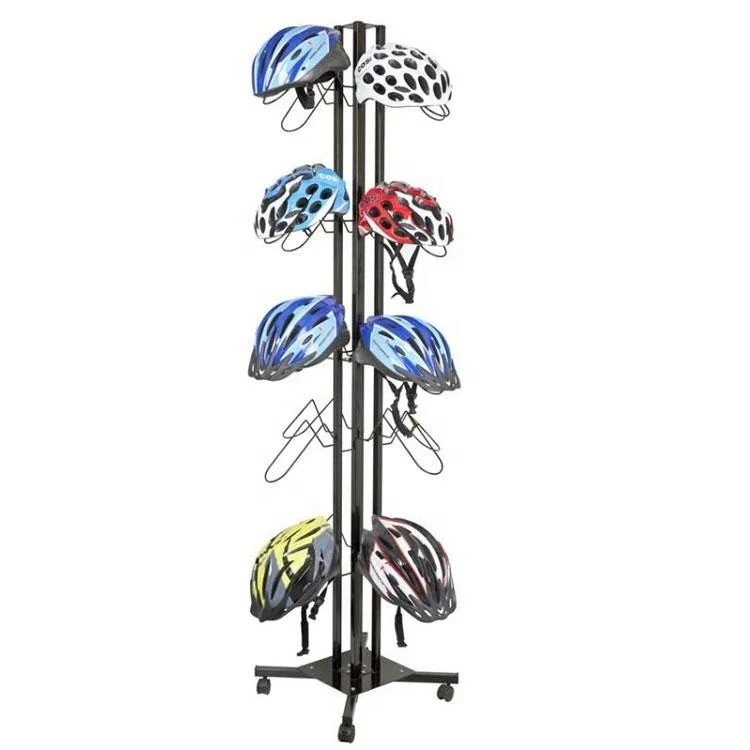Custom Motorcycle Bike Safety Helmet Metal Display Stand Store Sports Hats Full Face Helmet Display Rack