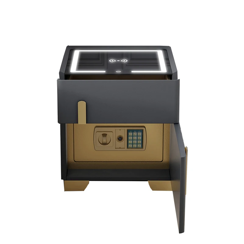 China professional supplier Smart bedside table multi-functional safe wireless charging furniture bedroom locker
