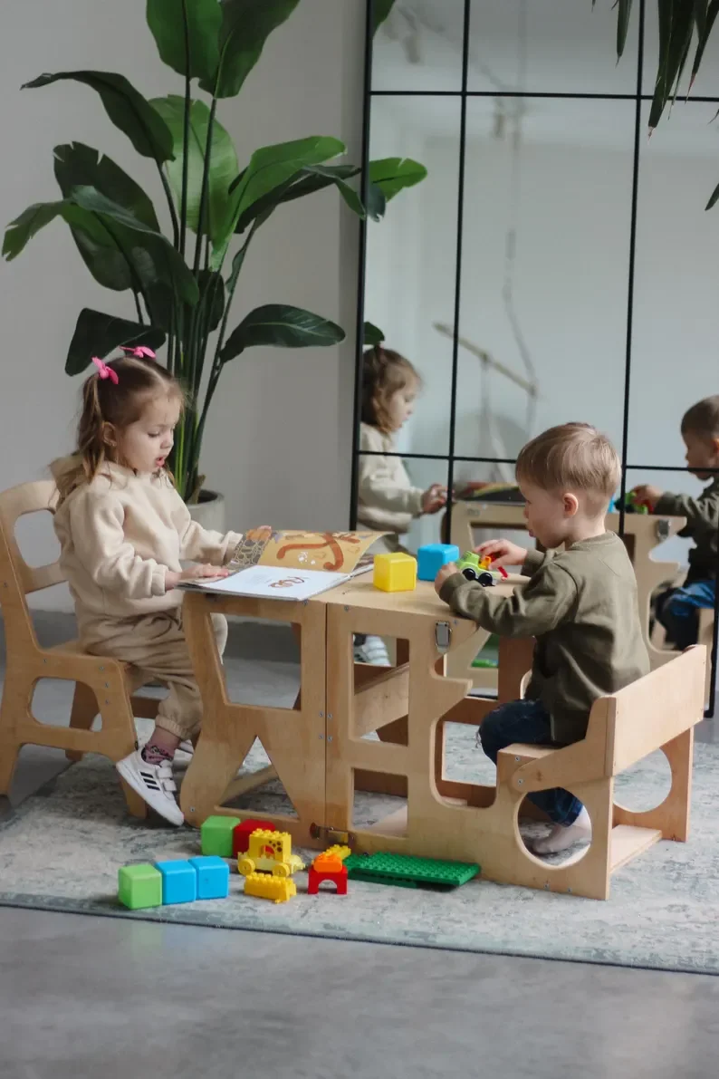 Toddler tower Toddler learning stool Kitchen tower Foldable kitchen tower Montessori learning stool