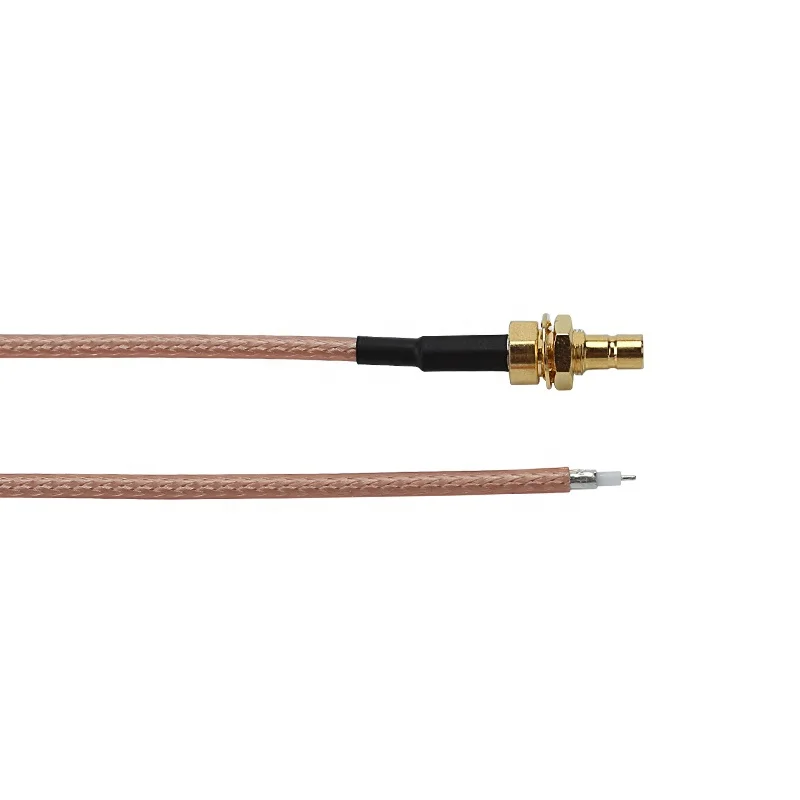 RG316 Coaxial SMB-Male Straight Connector To Stripped Side Cable