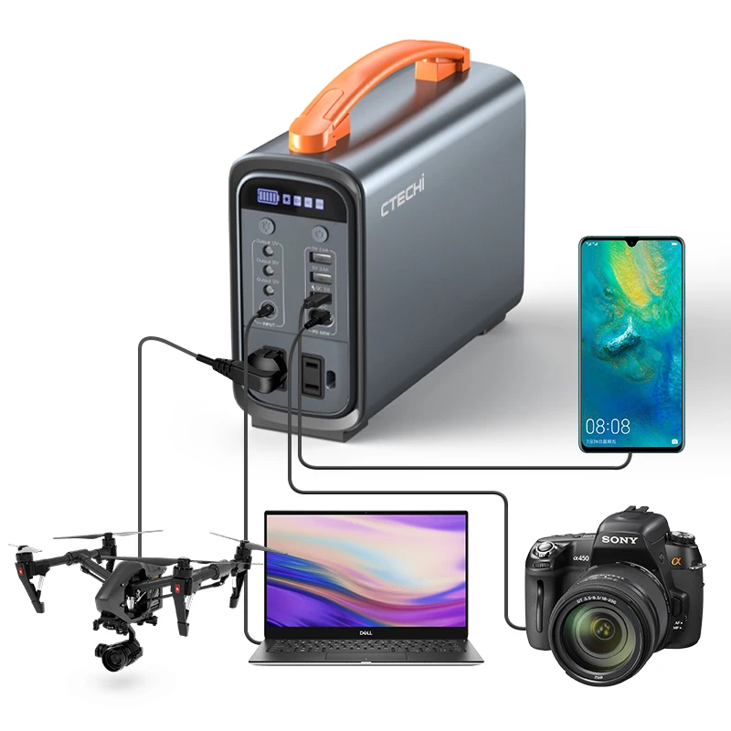 Dropshipping Solar Generator 230WH 307WH Outdoor Mobile Laptop Camera Charging Station Portable Power Station