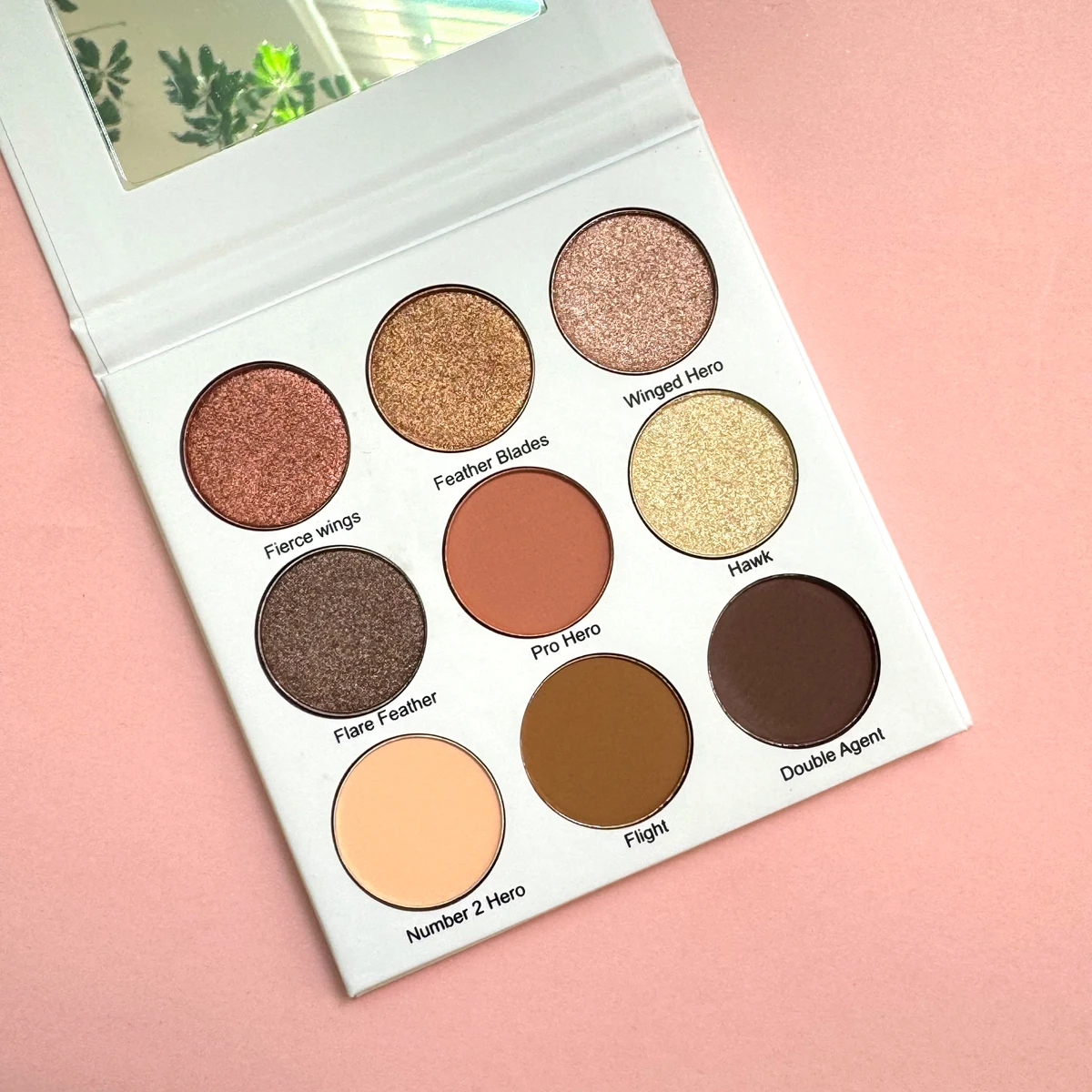 Long lasting matte shimmer glitter makeup eye shadow palette custom private label vegan pigment eyeshadow palette
