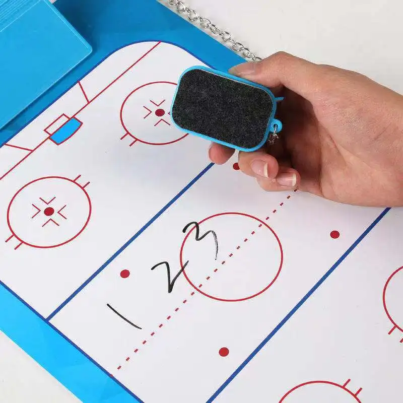 High-quality Tactical Analysis Pocket Hockey Coach Board Magnetic Indoor Field Coaching Hockey Board
