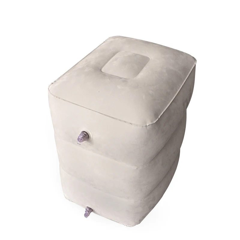 Inflatable Leg rest Car Pillow Footrest Pad Portable Train Travel Flights Soft Home Foot Rest Pillow