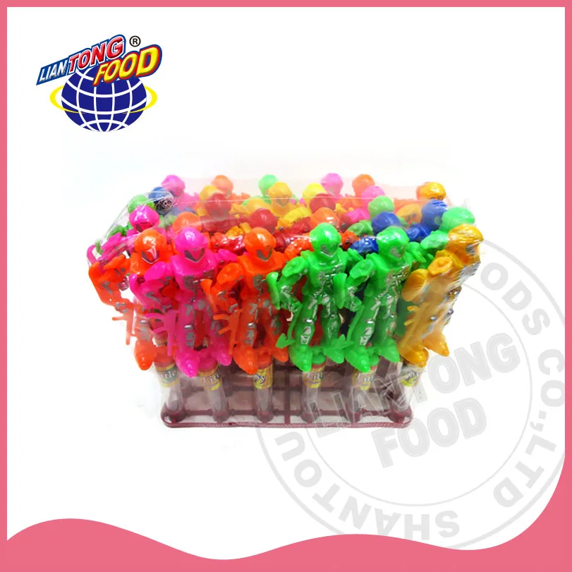 fighter toy with candy