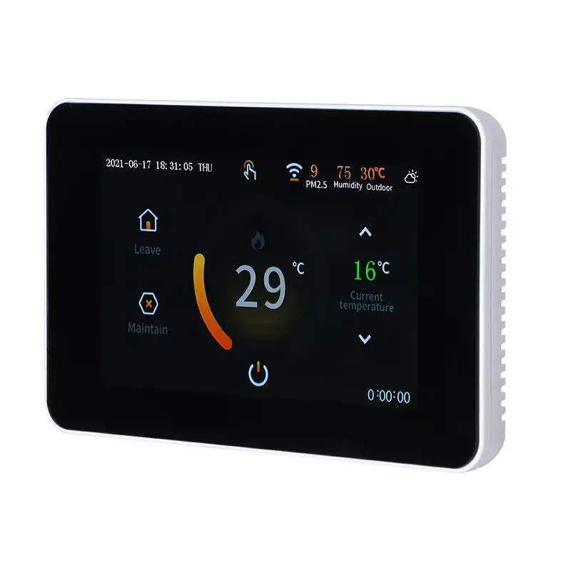Temperature Controller LCD Screen Humidistat Gas Boiler Touch Screen Electric Thermostat Floor Heating