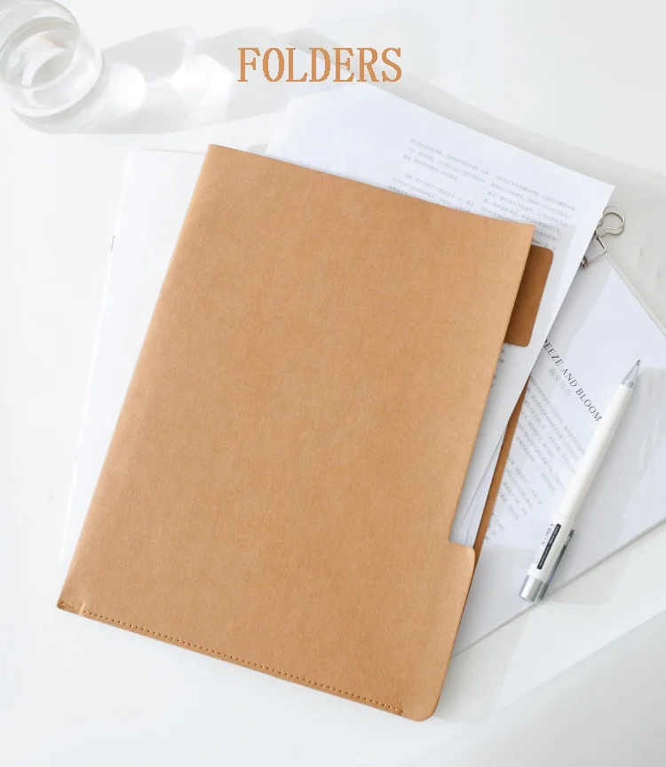 
Simple design office report A4 paper types of kraft paper file folder 
