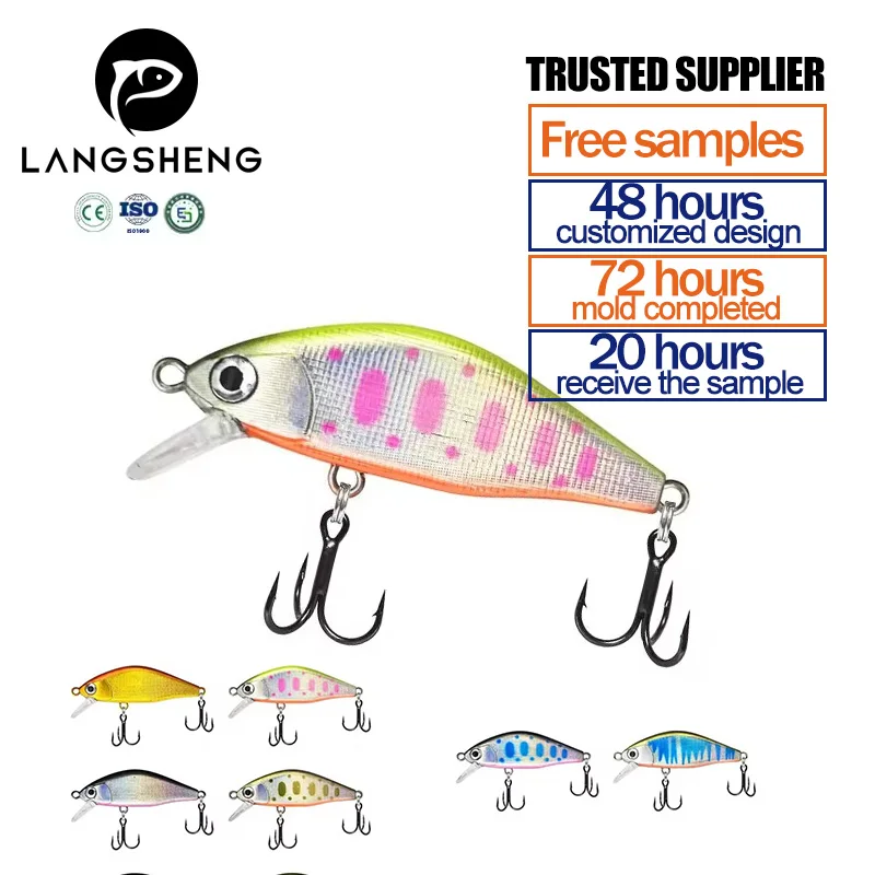 Langsheng Fishing Deep Diving Swimbait Saltwater Trolling Lure Sinking Minnow Lure jigging sea fishing Lure