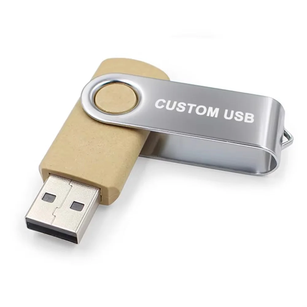 Brand New Usb Flash Drive 64Gb Metal Steel Swivel 8Gb 32Gb Memory Usb Stick High Speeds Rotating Best Business Gifts U Disk