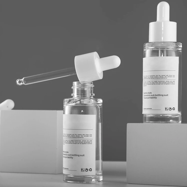 High Quality 40Ml/50ML/100ML/150ML/200ML  Petg Transparent Plastic Cosmetic Dropper Bottle For Essential Oil