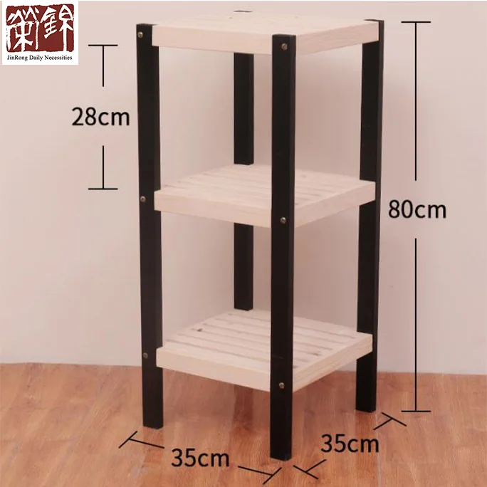 
Plant Flower Stand Rack Shelf Plant Racks Planter Solid Wood Multi-Layer Flower Stand Floor Flower Shelf 