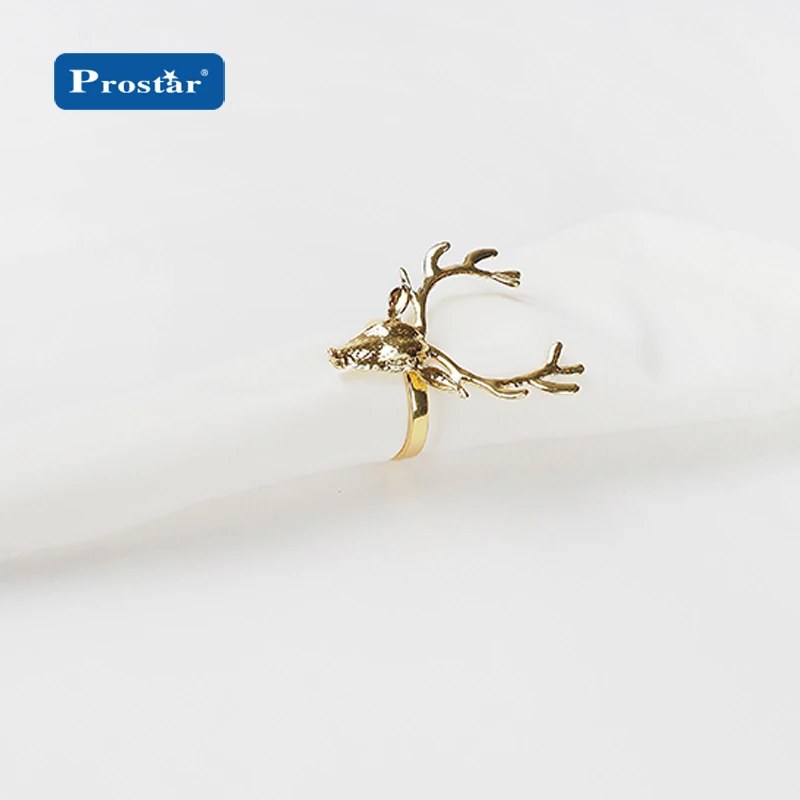Deer Christmas napkin ring for holiday decoration and gifts