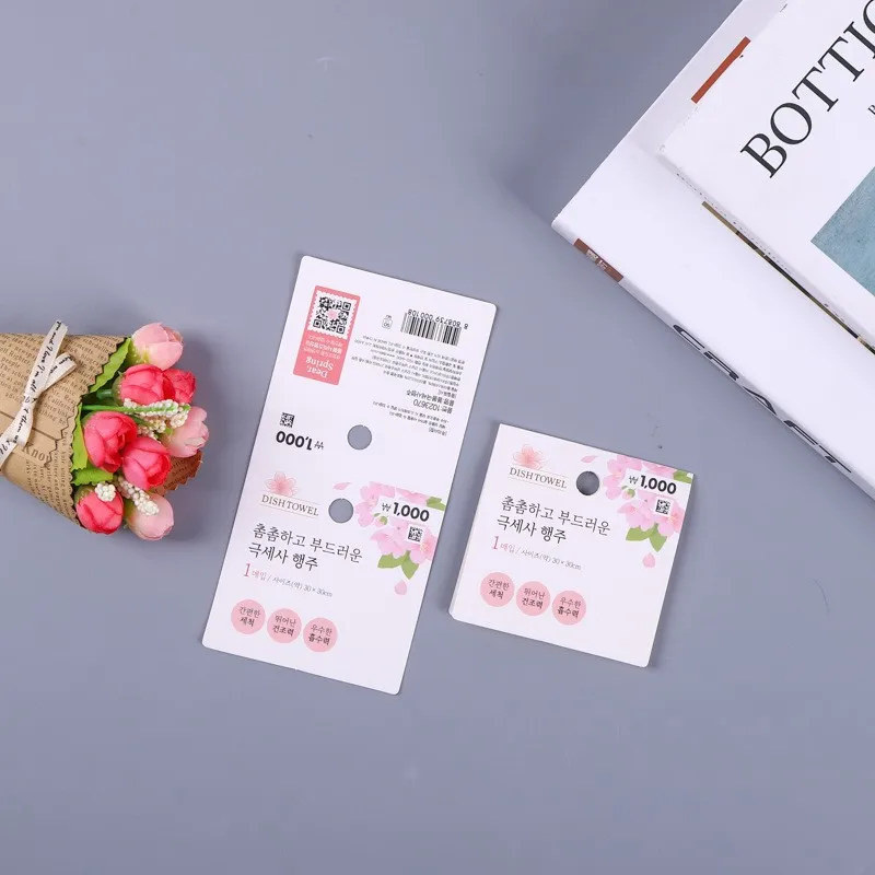 Customizable Printing Design Paper Header Card hanger Sock Backing Cookies Opp Plastic Packaging Bag Topper With Euro Hole