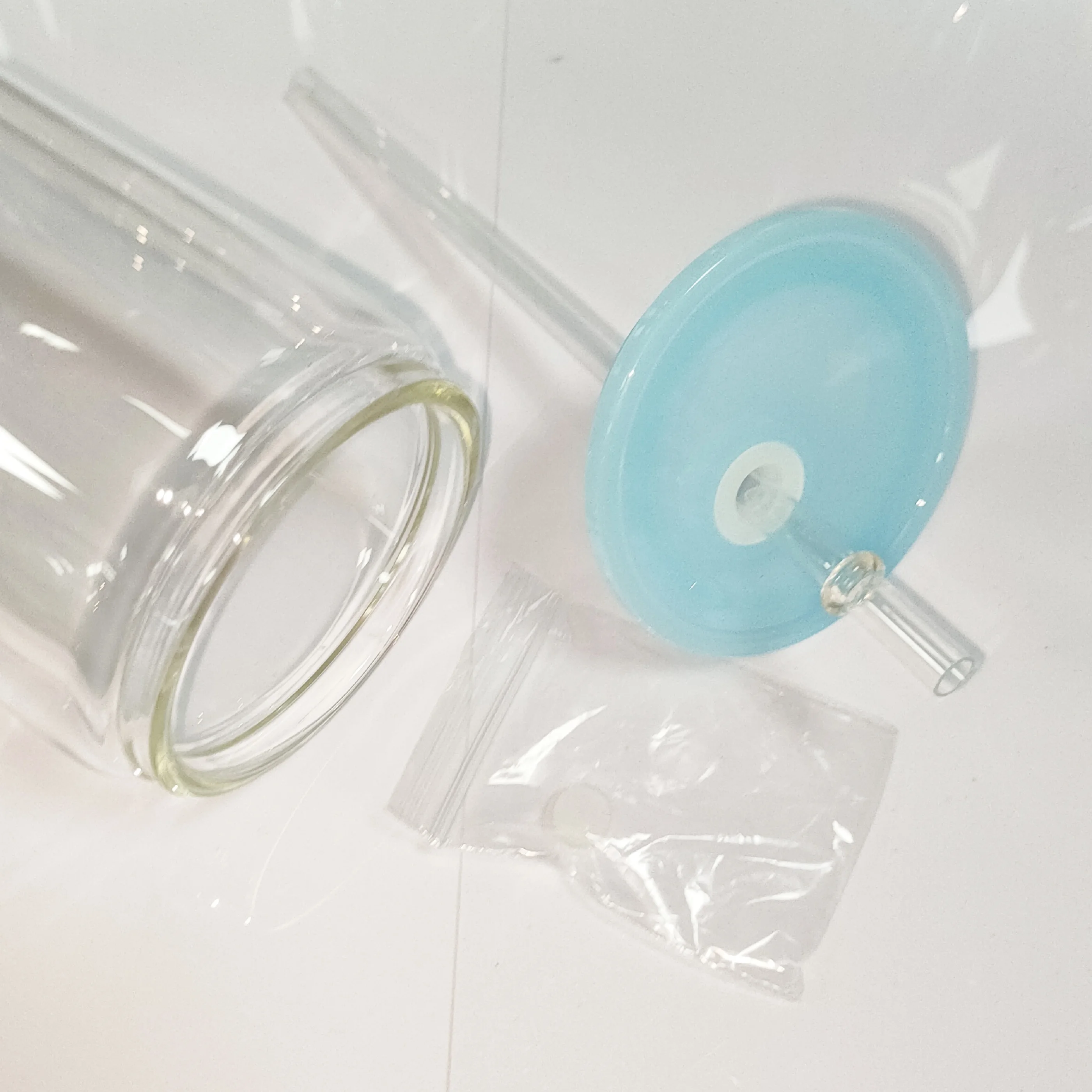 hot sales sublimation 16oz 20oz double wall Pre drilled snow globe libby Glass can cup tumbler with colorful plastic lids