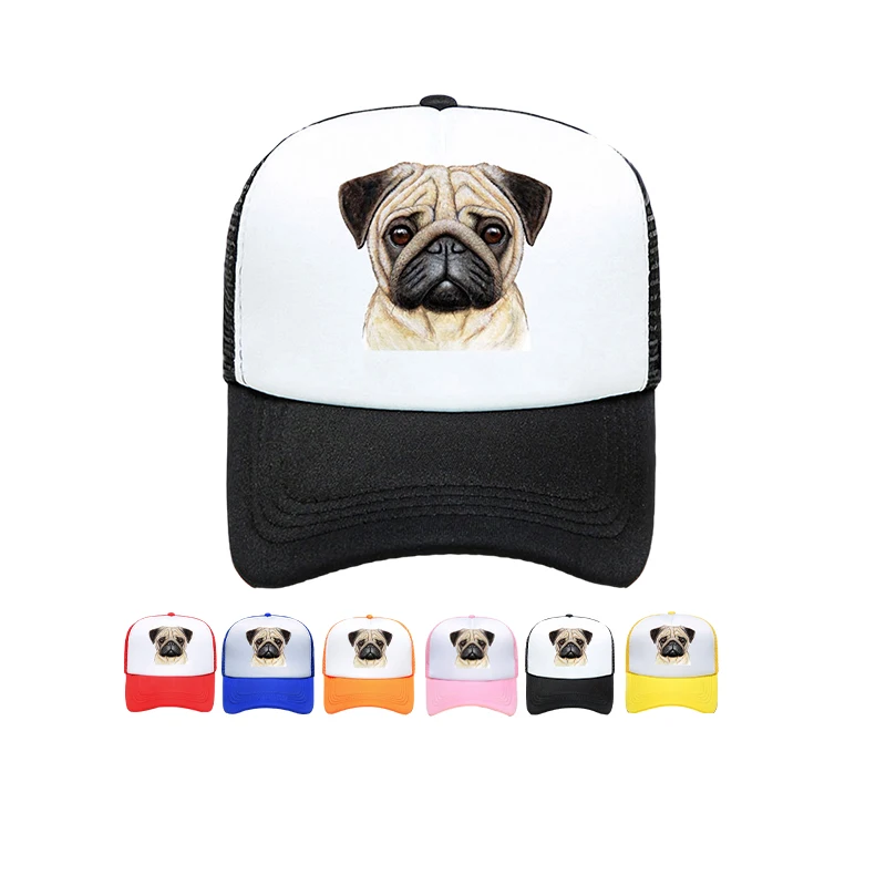 Custom Printed Logo Mesh Factory Price Sports Fashion 5 Panel Cap Men Women Adjustable Trucker Hat Wholesale