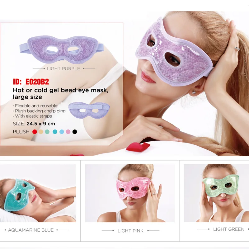 Hot Cold Eye Compress Gel Cooling Eye Mask for Dark Circles,Puffiness, Headaches Ice Pack for Eyes