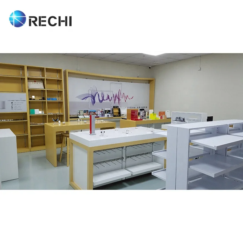 Розничная продажа витрина RECHI для магазина мобильных телефонов мебель украшения с аксессуарами телефона полка
