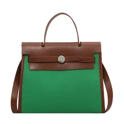 High Quality Large Capacity Casual Ladies Bags Handbags New Fashion Fashion Canvas Button Handbags