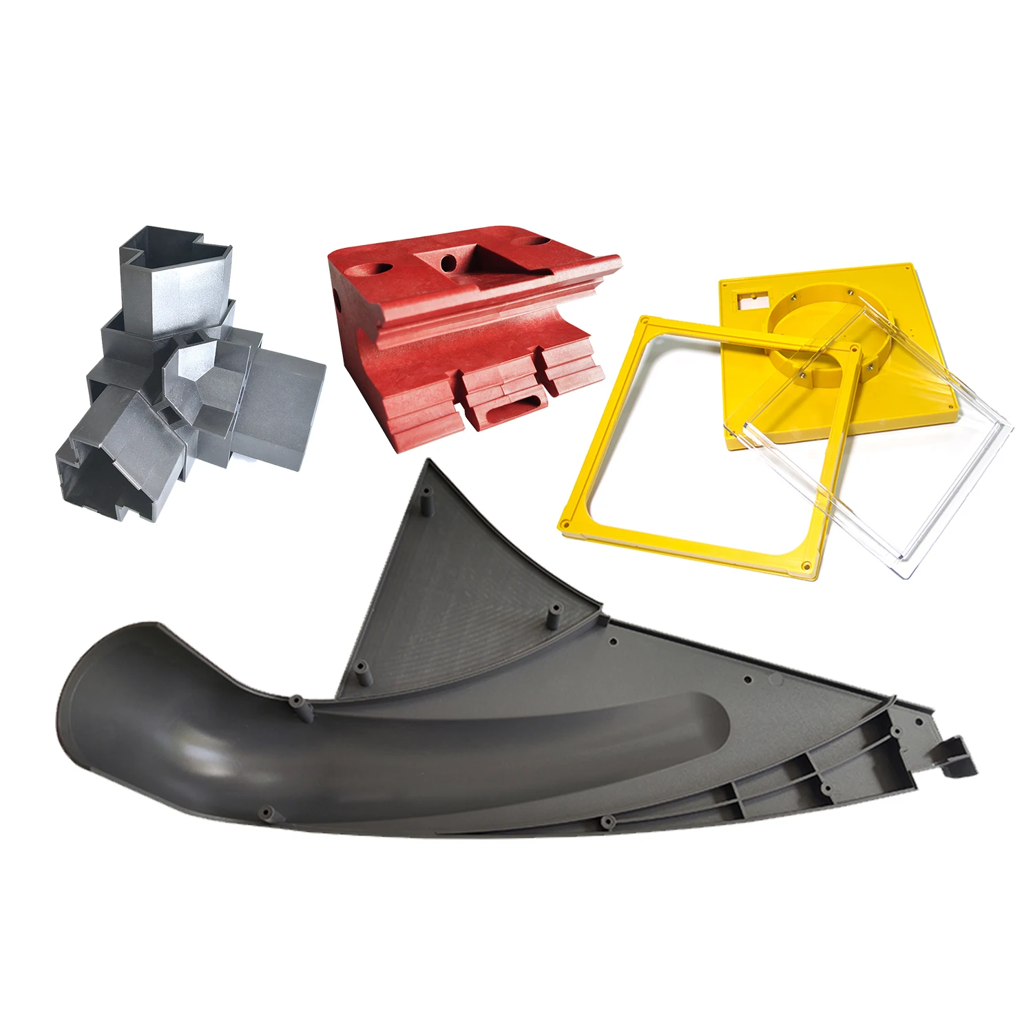 Custom processing plastic & rubber machinery parts Plastic injection mould