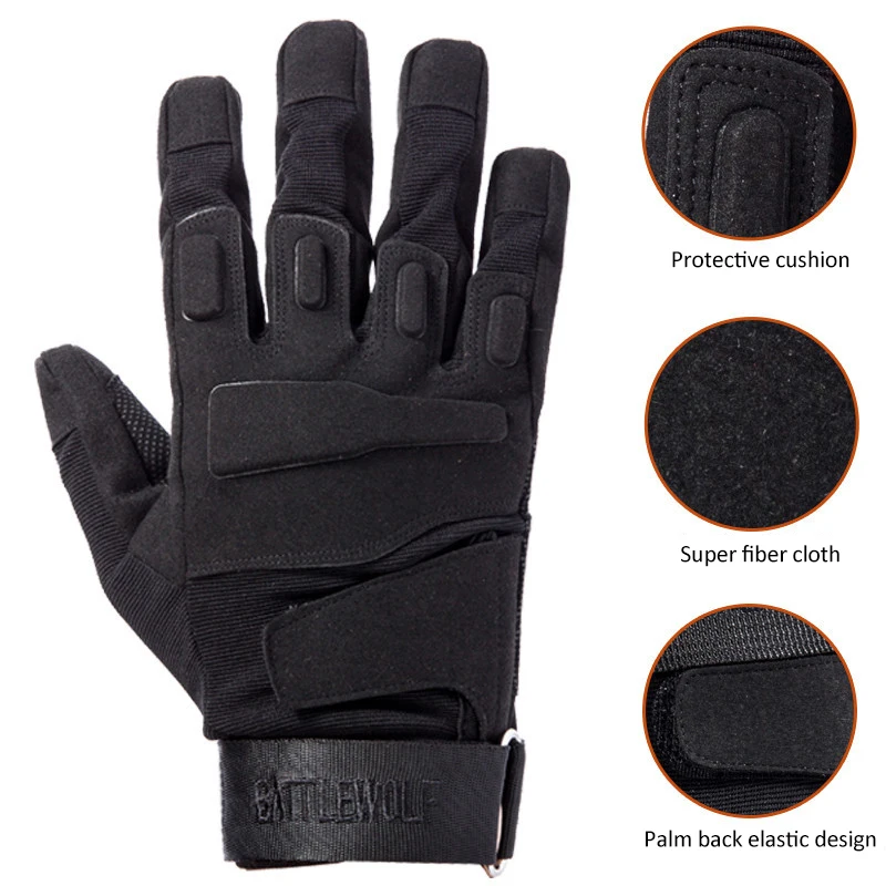 Outdoor Sport Half Finger Breathable Wear Resistant Protective Tactical Gloves Anti Slip Cycling for Men