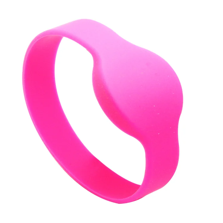 Многоразовый RFID-контроль доступа 13,56 МГц HF, изготовленный на заказ NFC силиконовый браслет