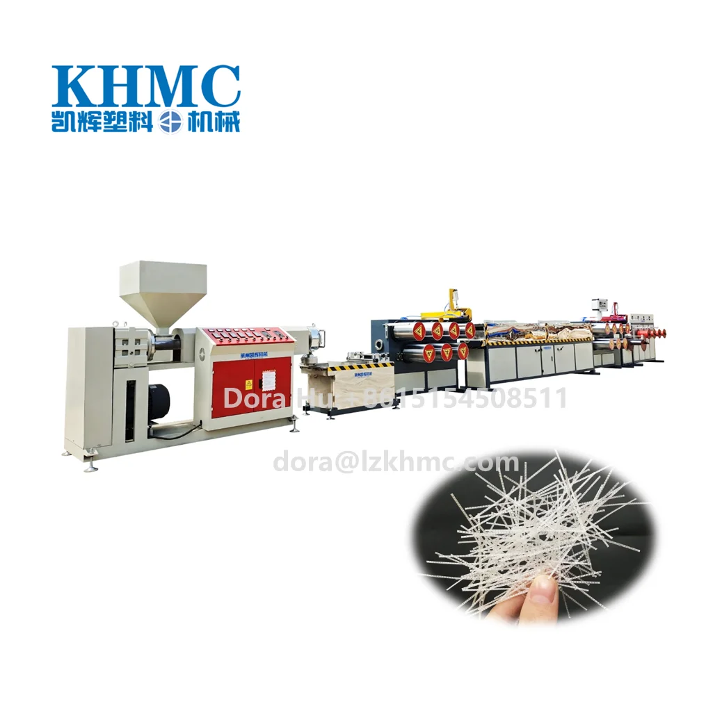 Wholesale PP Monofilament Concrete Fiber Extruder Machine/ Macro Fiber Produce Extrusion Line