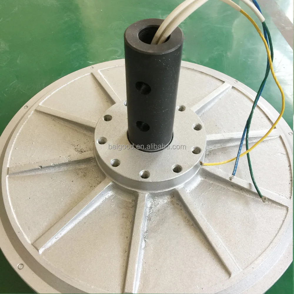 1000w 300w 200w Low rpm Low Torque Low Noisy coreless 3phase AC permanent magnetic generator rare earth neodymium magnetic