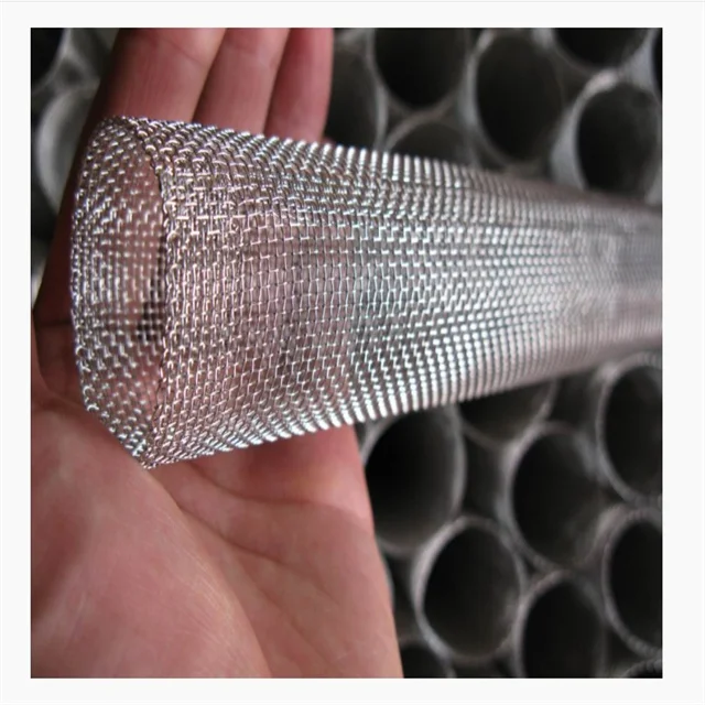 Double Layer Stainless steel knitted gas liquid filter wire mesh for oil-water separation