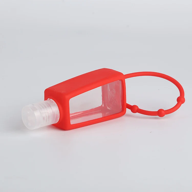 30ml Flat Rubber Case Foam Pump Cleanser Bottle