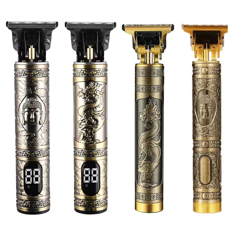 Professional Lcd Digital Display Tondeuse Vintage T9 Hair Trimmer Clippers Shaving Machine For Men Head Body Beard Trimmer