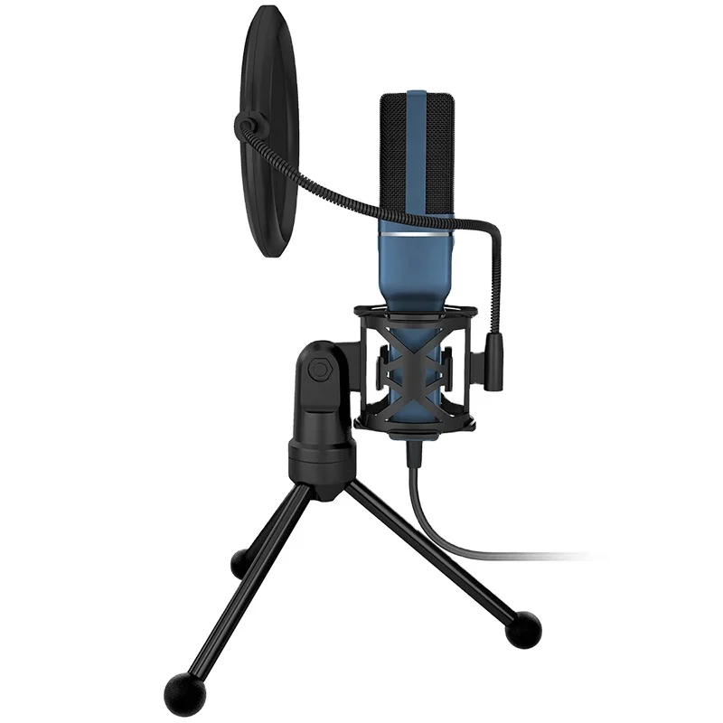 Профессиональный студийный микрофон Настольный компьютер микрофон сотовый телефон ПК настольный компьютер микрофон смартфон компьютер