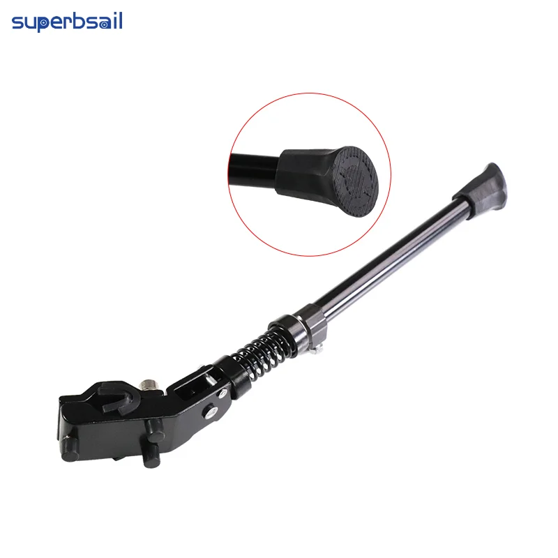 Superbsail Kickstand Bicycle Stand Bike Center Mount Foldable Heavy Duty Adjustable MTB Bike Kickstand Foot Support Dual Leg