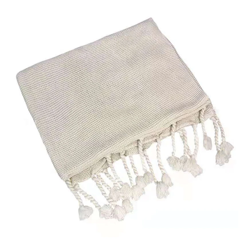 
Лидер продаж, мягкое Вязаное детское одеяло с Разноцветными полосками для кровати и дивана 