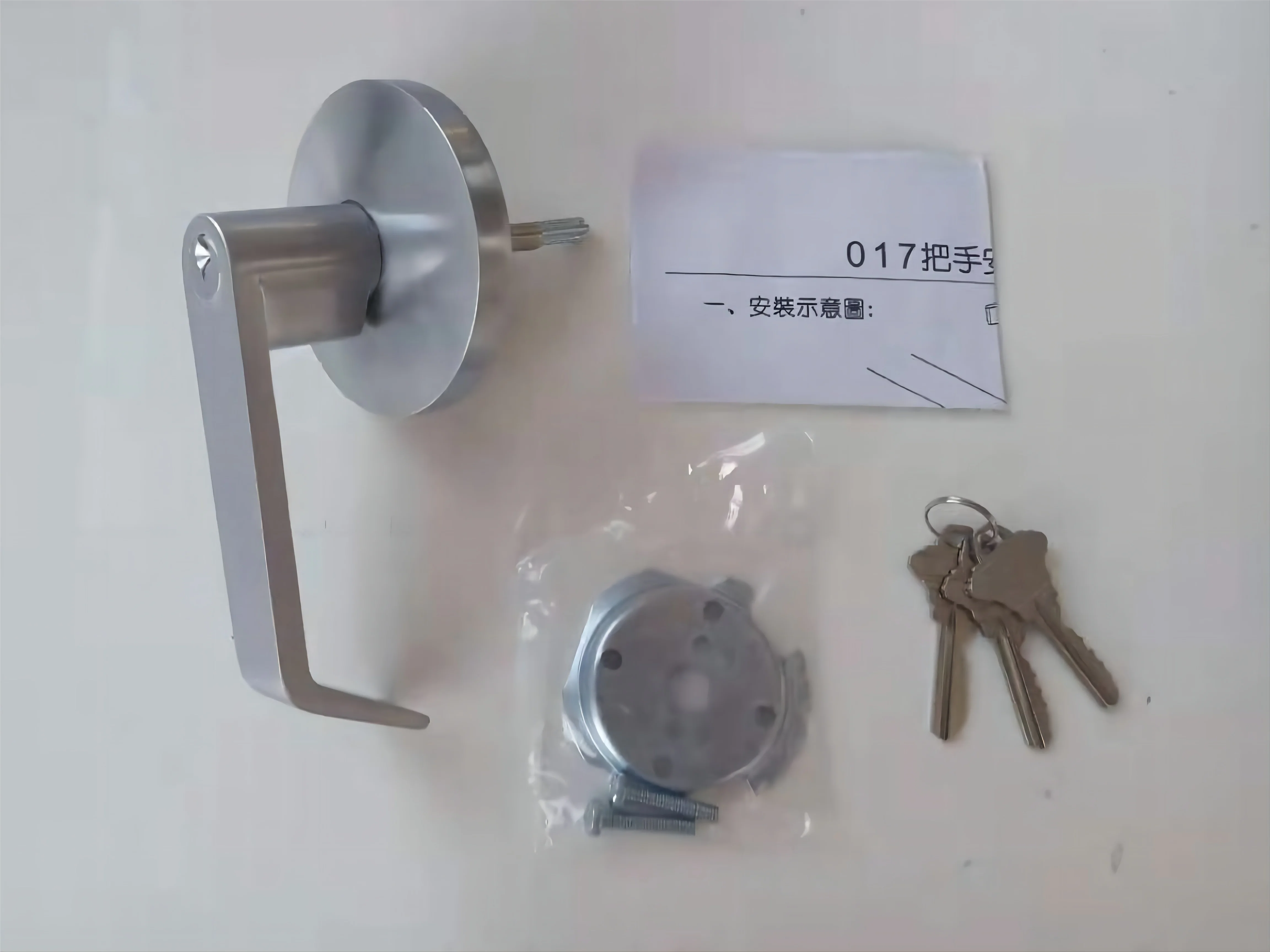 Защелкивающийся замок, цинковая ручка, ручка для противопожарной двери, стальной материал, замок для выхода, цилиндрический замок, индивидуальная Рычажная ручка