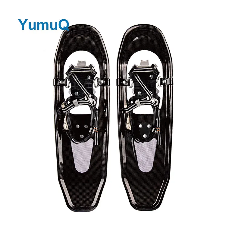 YumuQ Best Sale 25 Inch Carbon Fiber Adjustable Binding Anti-slip Ski Adult Mountain Running Snowshoes