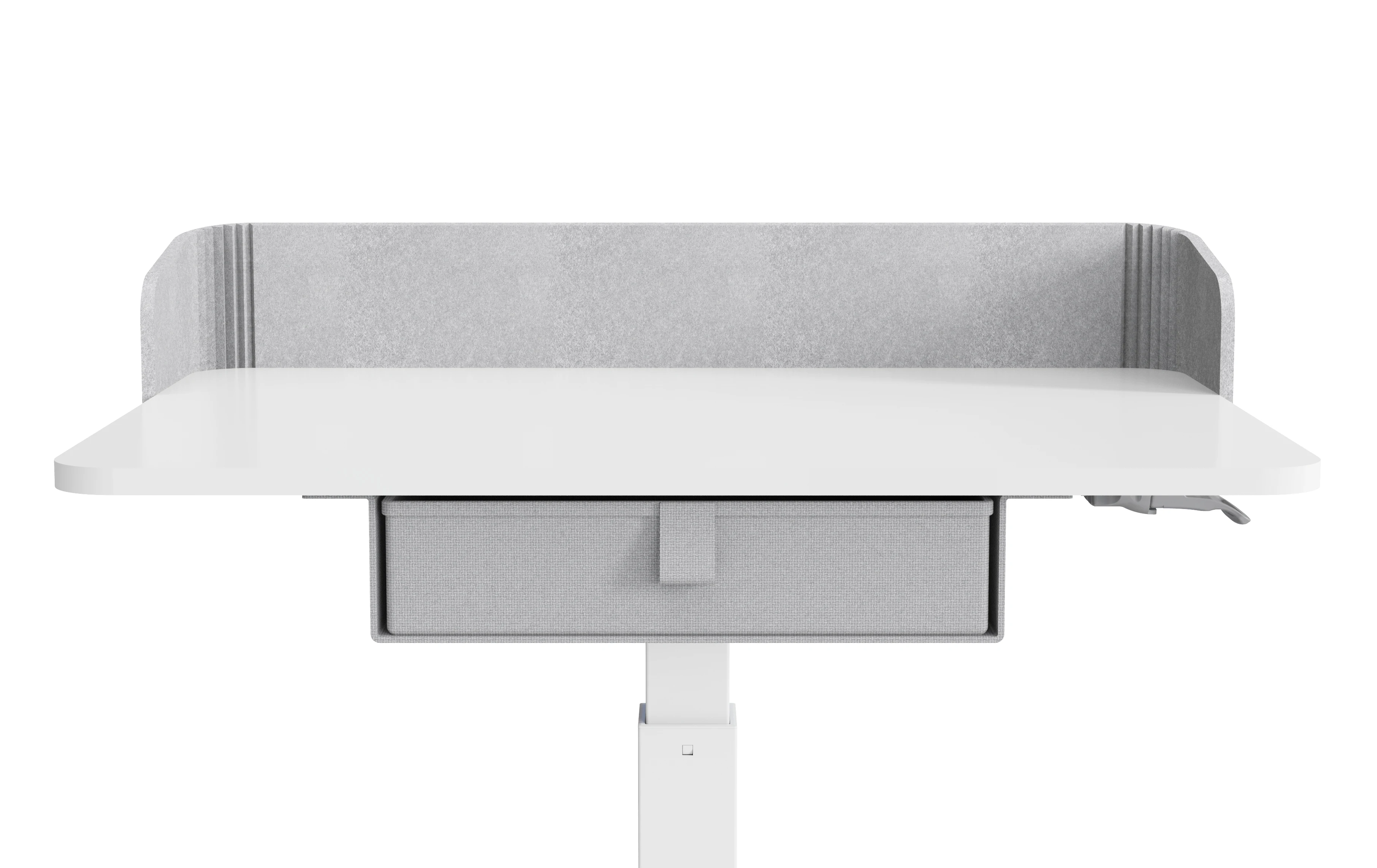 V-mounts Height Adjustable Office Standing Des Gas Spring Mobile Movable Desktop Equipped With Fabric Drawers VM-FA102