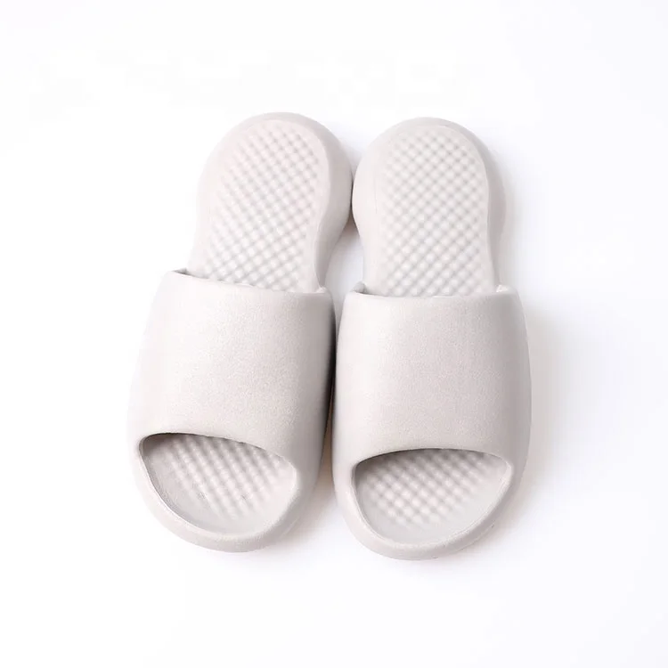 
China OEM EVA Cheap Hotel Supplier Custom Logo Plain Black Slides House Slippers Slides Footwear 
