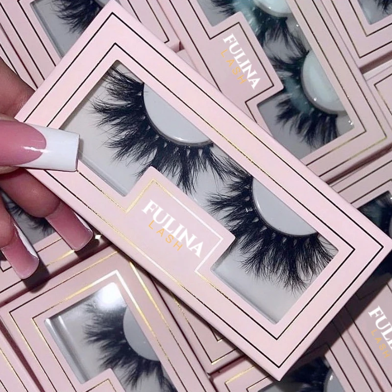 wholesale fluffy 3D real mink DD curl lashes 20mm 25mm volume eyelash manufacturer