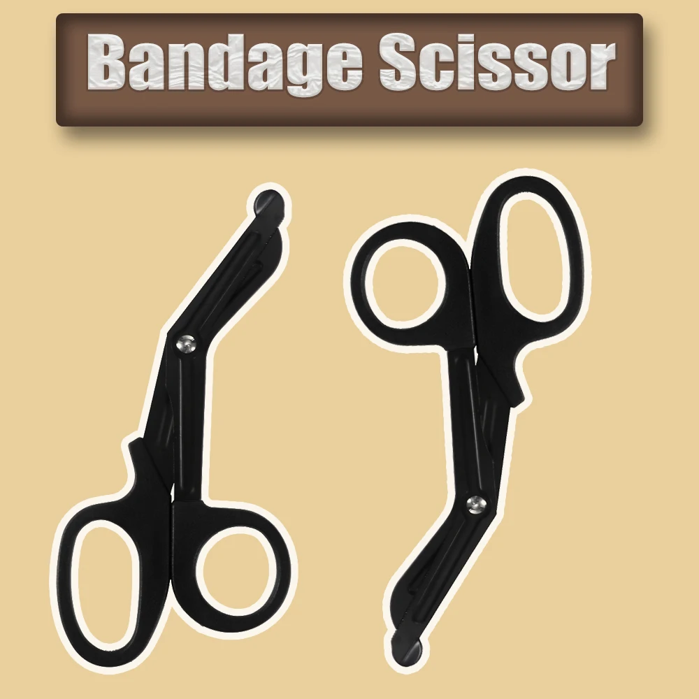 Ligature bandage scissor for first aid kit