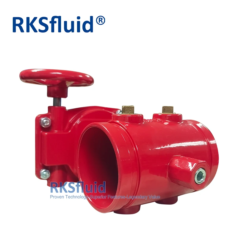 Factory Supply DN100 4inch Fire Fighting Fire Hydrant Grooved Manual Butterfly Valve