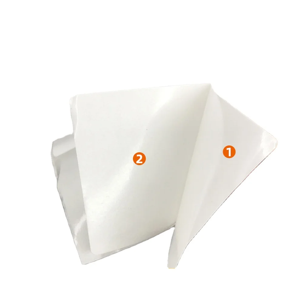 Custom Printed Double Bottom Copper Plate Three Layers Self Adhesive Labels